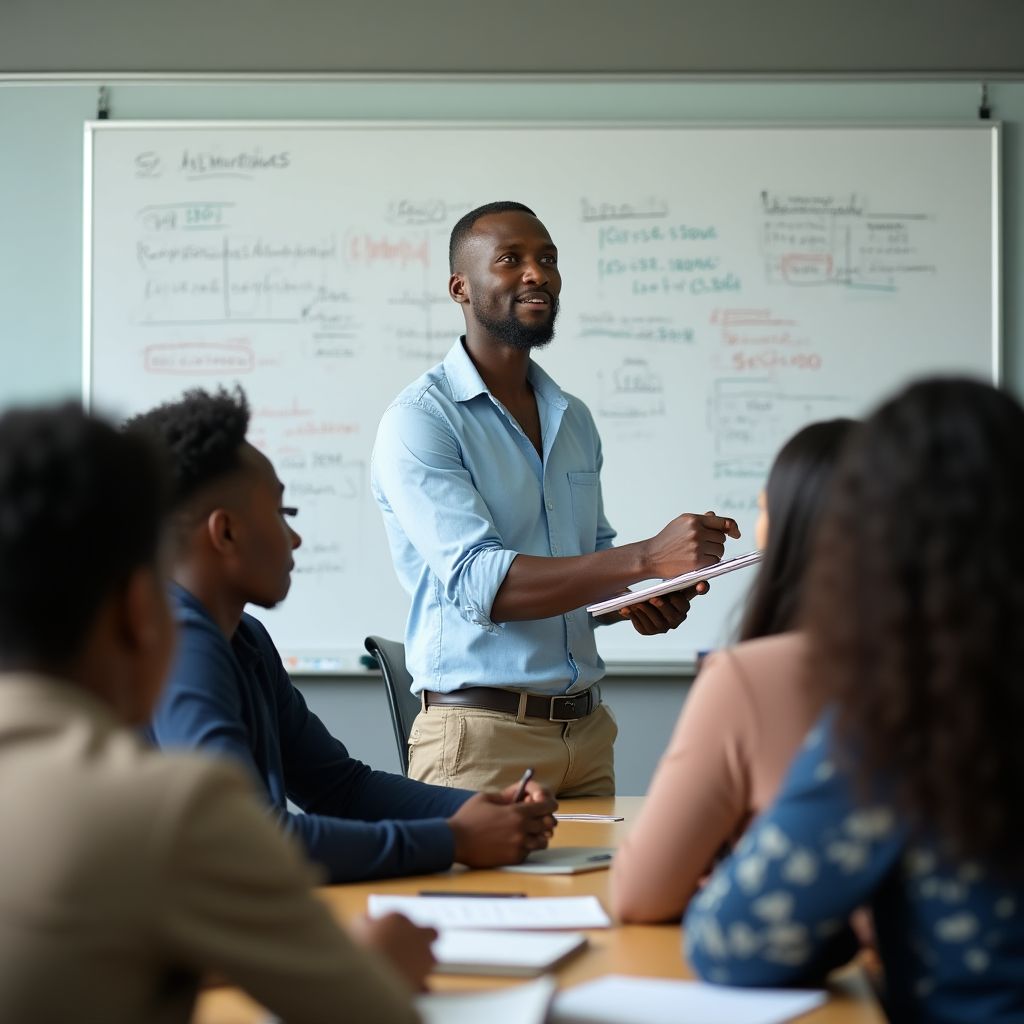 Founder Dr. Emmanuel Osei teaching first workshop
